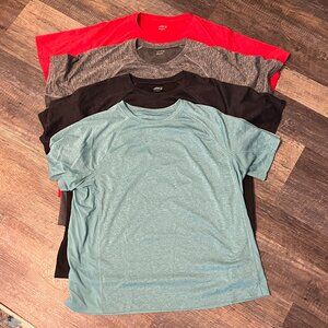 4 USED Men's BCG Moisture-wicking t-shirts (2XL)